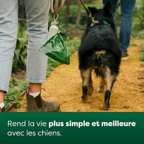 Sacs à crottes Earth Rated pour chiens, étanches et épais, parfum lavande, 120 sacs GreenCircle Certified