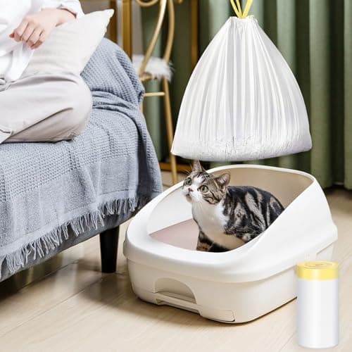 Lot de 20 sacs à litière pour chat - Durable et étanche aux liquides - Pour un changement facile de la litière - Appropr