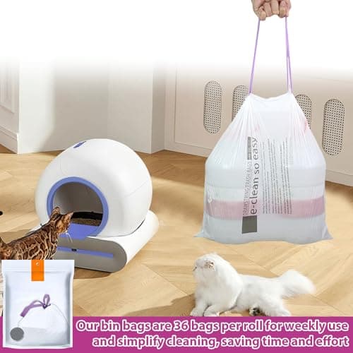 PRITOK Auto-Nettoyante Litière pour Chat Épais Et Résistant: Hygiène Optimisée & Facile à Gérer pour Les Pileux (45x50cm
