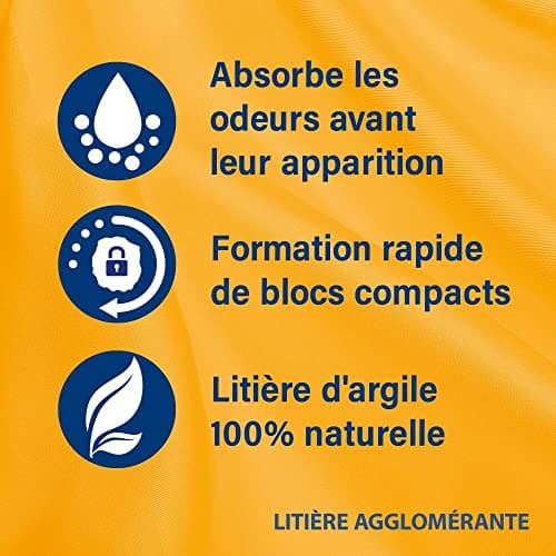 Catsan Agglomérante Ultra Plus - Litière agglomérante premium pour chats - Élimine les odeurs - 1 sac de 15L