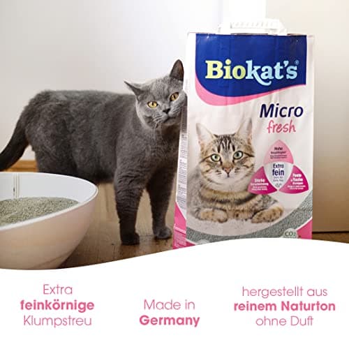 Biokat's Litière pour chat Micro fresh parfum d'été - Litière agglomérante en bentonite fine pour un rendement élevé - 1