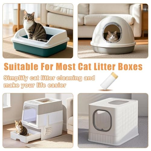 Lot de 20 sacs à litière M indéchirables pour chat - Sacs poubelle extra solides - Inserts hygiéniques pour poubelle à l