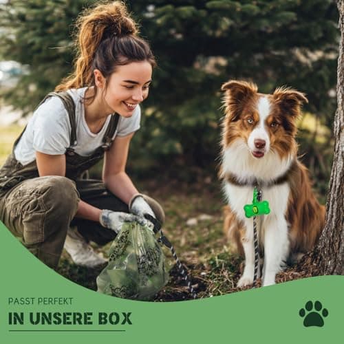 Sac à déjections canines Blanlody - Épais, Résistants et Étanches - Pour Chiens - Pratique avec Distributeur - Parfum Lé