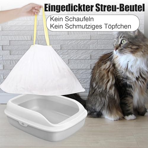 Lot de 20 sacs à litière XL pour chat - Résistant à la déchirure - Sacs hygiéniques - Pour tapis de litière - Taille 79