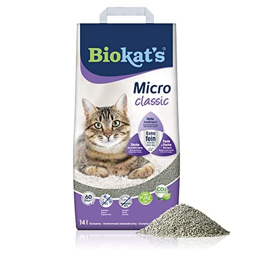 Gimborn Litière pour Chat Biokats Micro Classic - Absorbante et Odorante pour Chatons et Grown-Ups - Idéale pour Interie