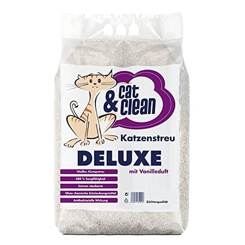 Cat & clean Litière extrêmement absorbant pour chat | Produit naturel en Bentonite | Idéal pour chats sensibles (30 kg)