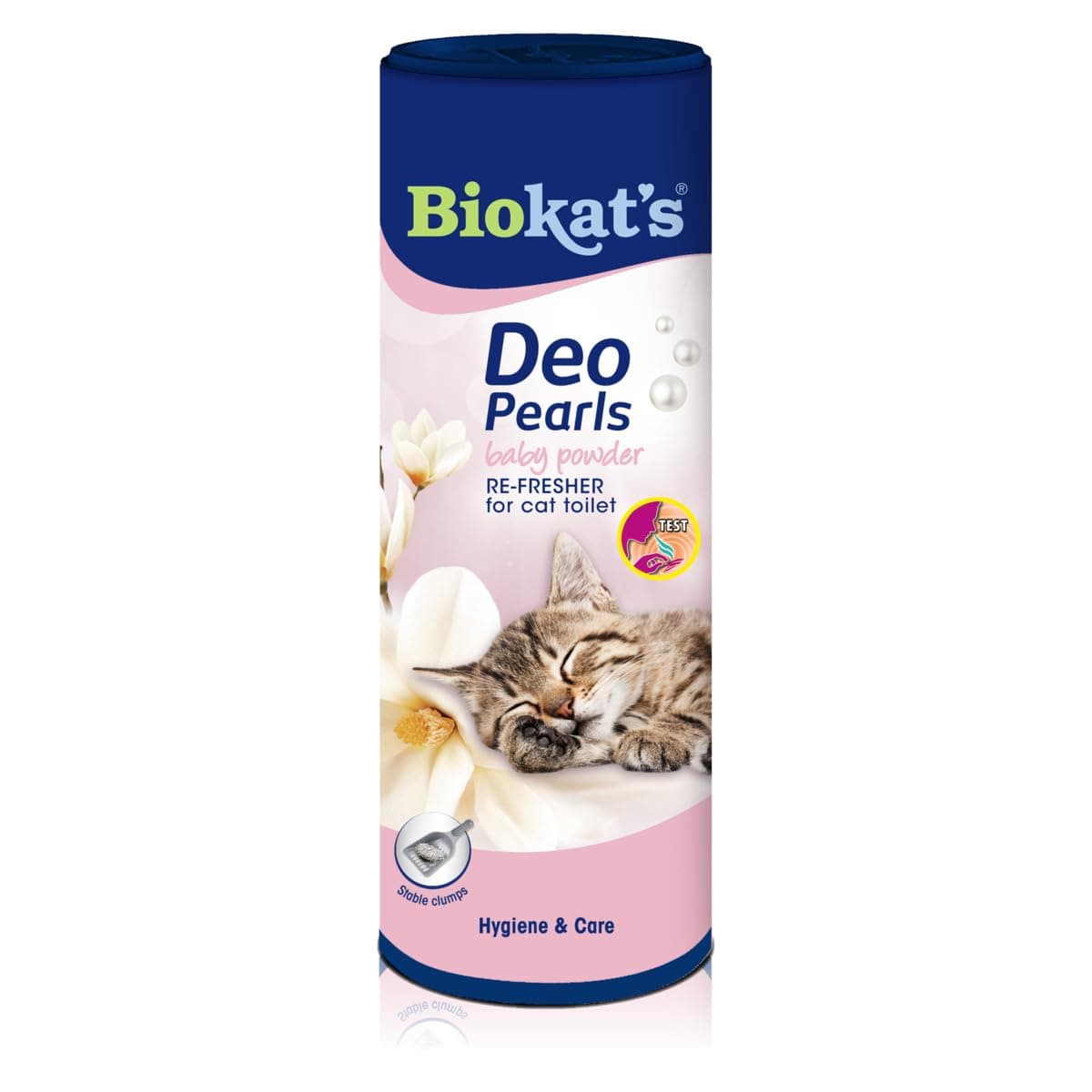 Biokat’s Deo Pearls Baby Powder - Poudre de lit parfumée pour chat - Fraîcheur prolongée et agglomérats compacts - 1 boî