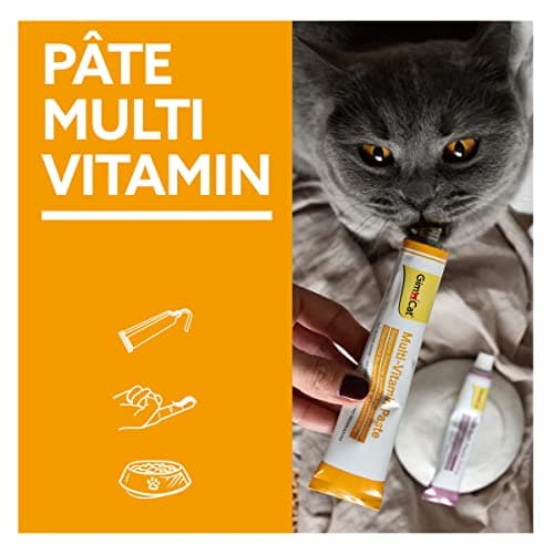 GimCat Pâte Multi-Vitamin pour Chats - Bon pour la Santé, Stimule les Défenses Immunitaires et Renforce le Système Immun