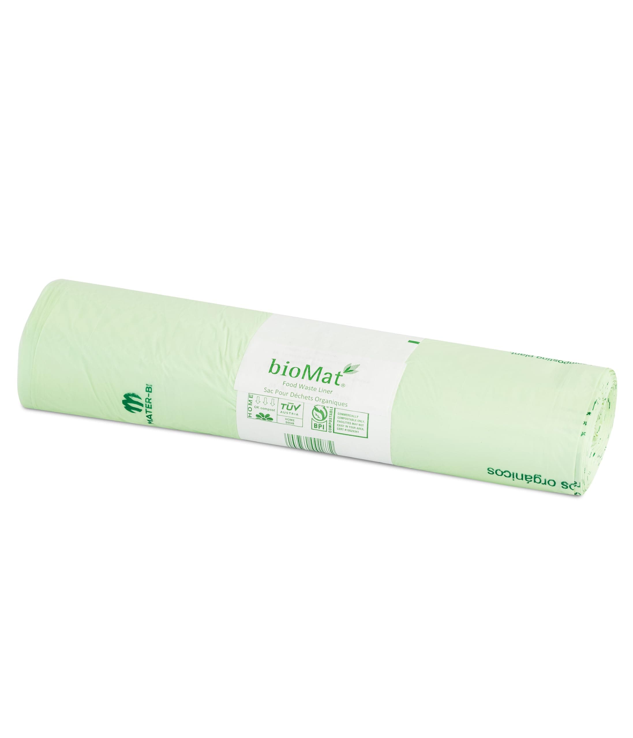 Sac Poubelle Compostable bioMat 240l, Spécialement pour Déchets Organiques, Idéal pour Familles, Gardestar Santé et Envi