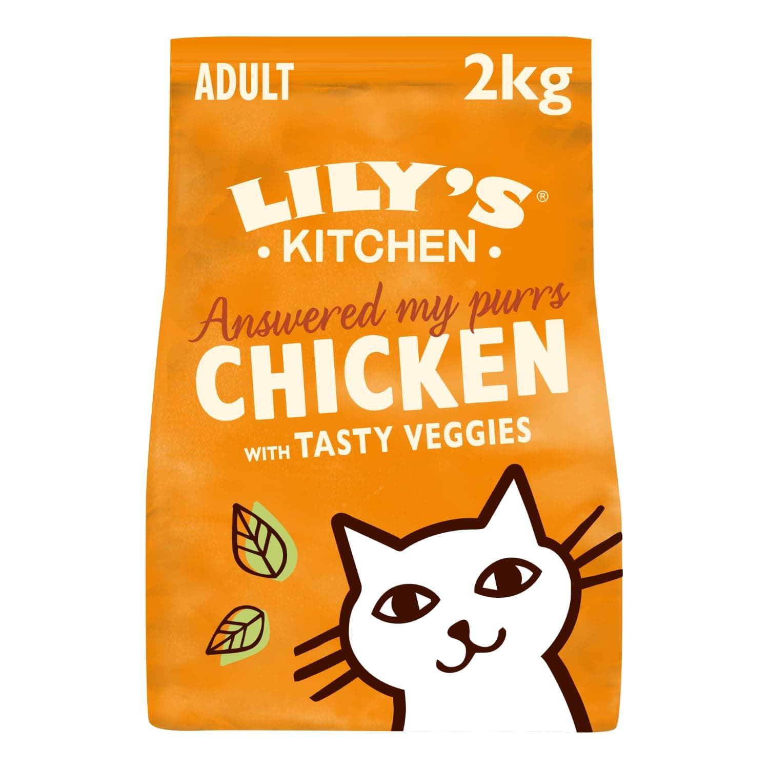 Lily’s Kitchen Sac d’aliments secs pour chats adultes à base de poulet et légumes 2 kg sans céréales