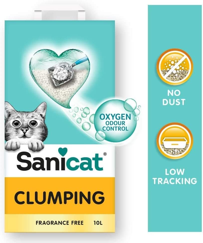 Litère de chat sans parfum + minéraux naturels - contrôle garanti des odeurs - absorbant et facile à nettoyer - 10 L
