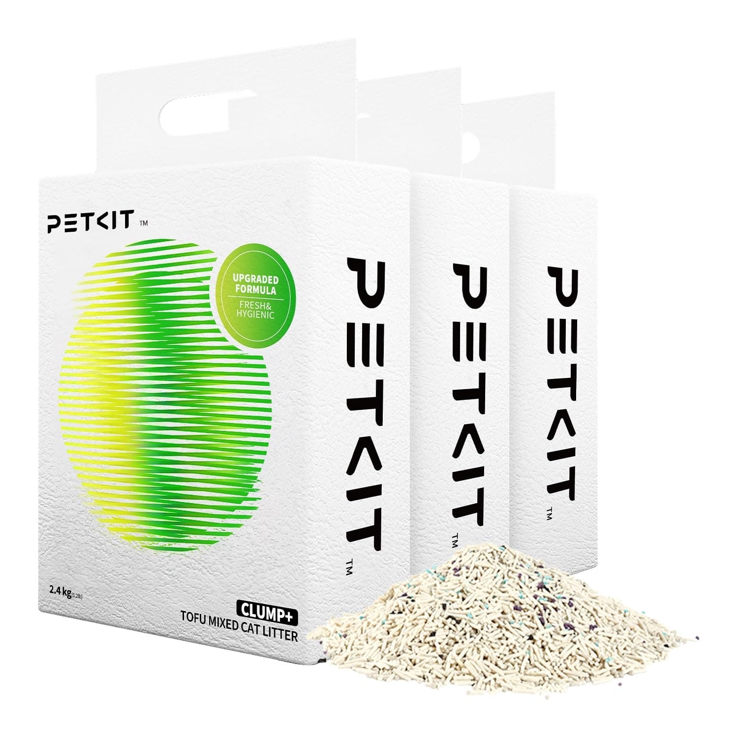 PETKIT Litière à Ulte Absorbance et Séchage Rapide pour Chats (3 Sacs |4kg/Sac) Sans Odeur avec Charbon Actif