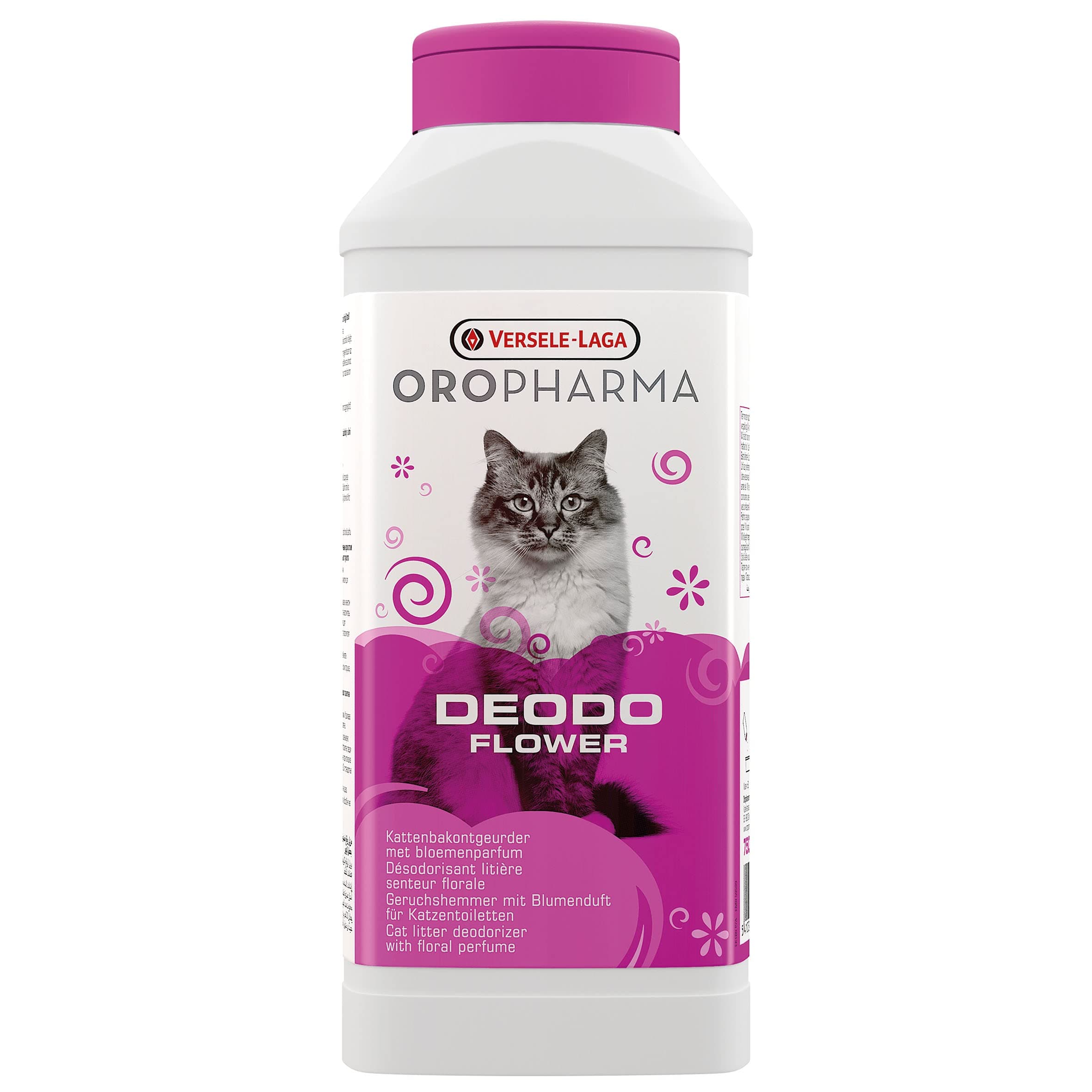 VERSELE-LAGA Désodorisant Litière Chat - Parfum de Fleurs - Neutralise Les Odeurs - 750g