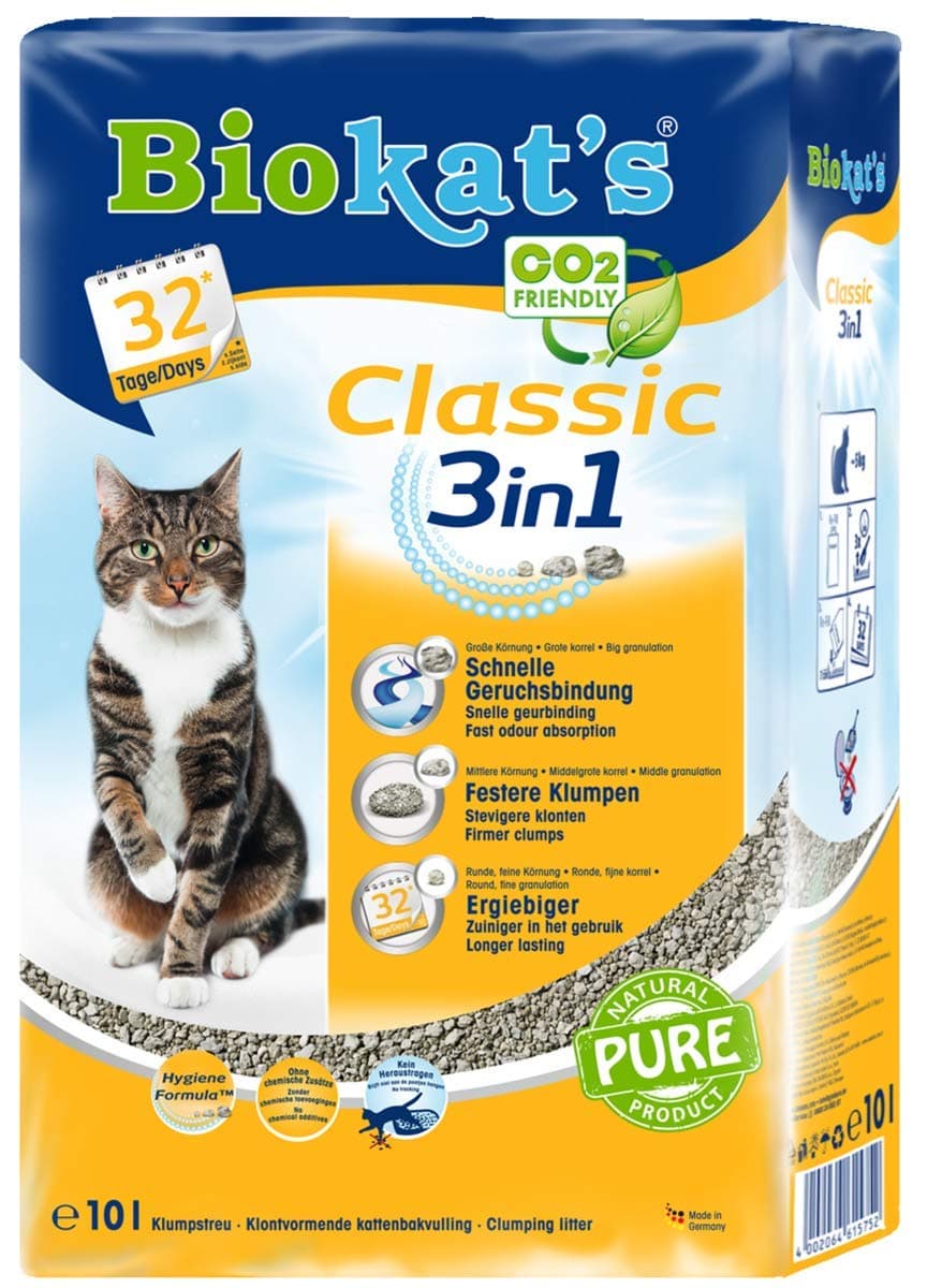 <think>
Okay, I need to create a French product title for the Gimborn Biokat's Classic cat litter following the given fo