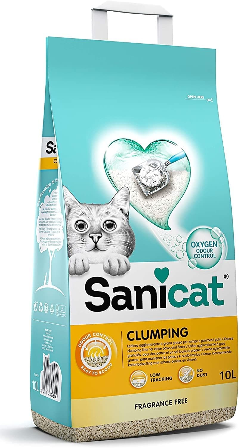 Litère de chat sans parfum + minéraux naturels - contrôle garanti des odeurs - absorbant et facile à nettoyer - 10 L