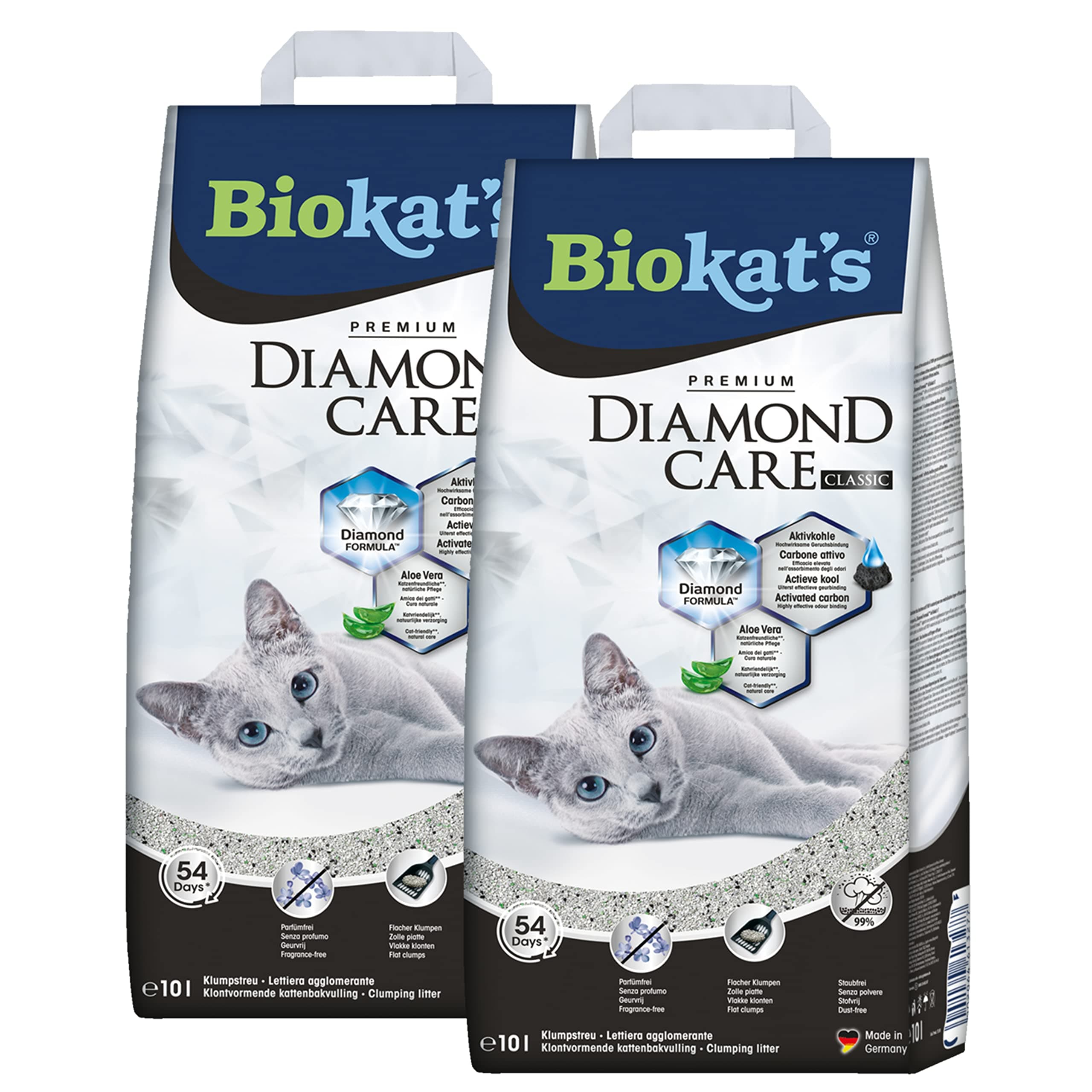 Biokats 613062 Diamond Care Classic - Lot de 10 | Soins Intensifiés | Peaux Seniles | Totem de Utensiles de Maquillage |