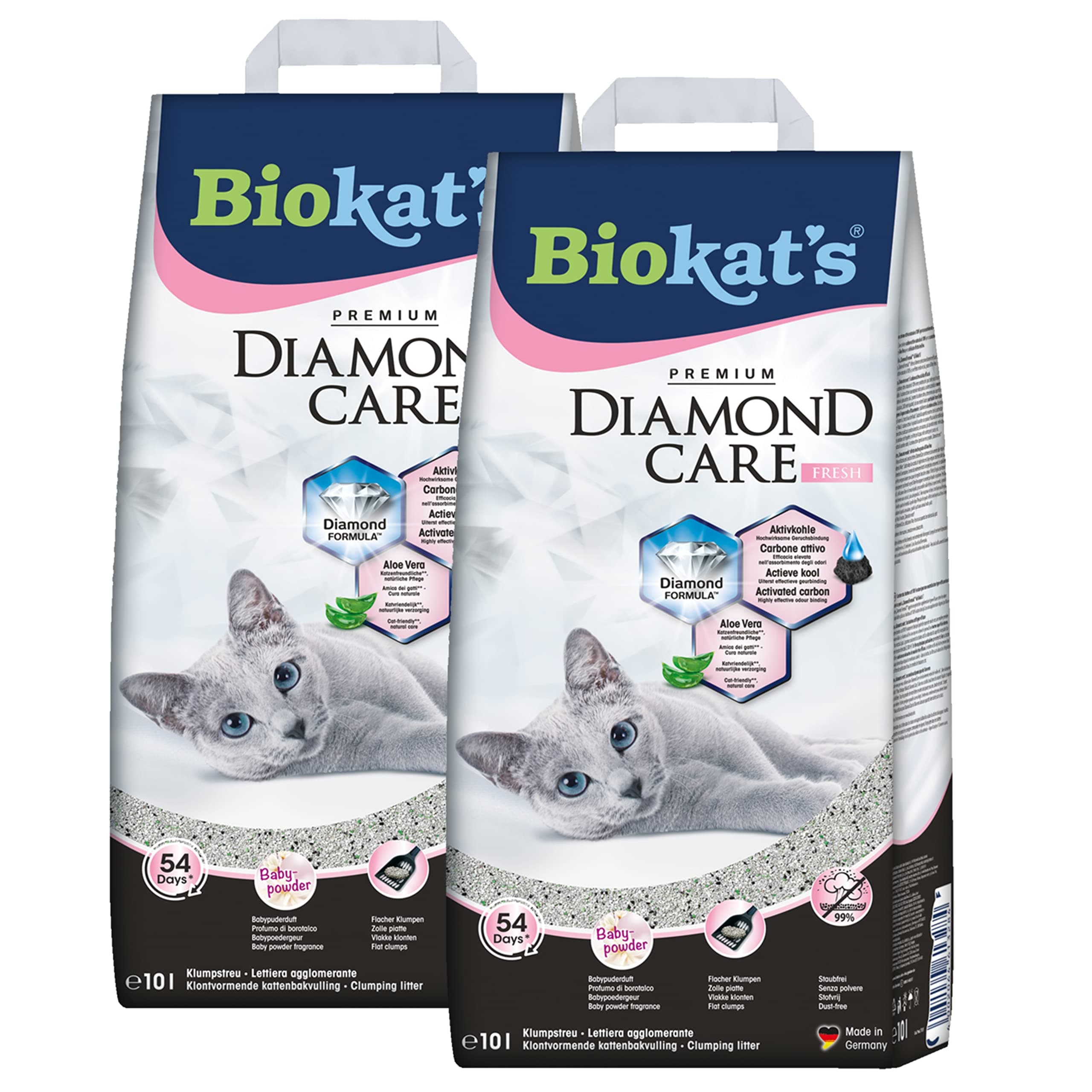 Biokat's Diamond Care Fresh 613079 10L (Lot de 2) pour maison et hộ gia đình en vente dans tous les magasins en ligne